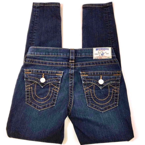 TRUE RELiGiON: Denim Legging - Size 24” (w/ flaps) - Picture 1 of 5